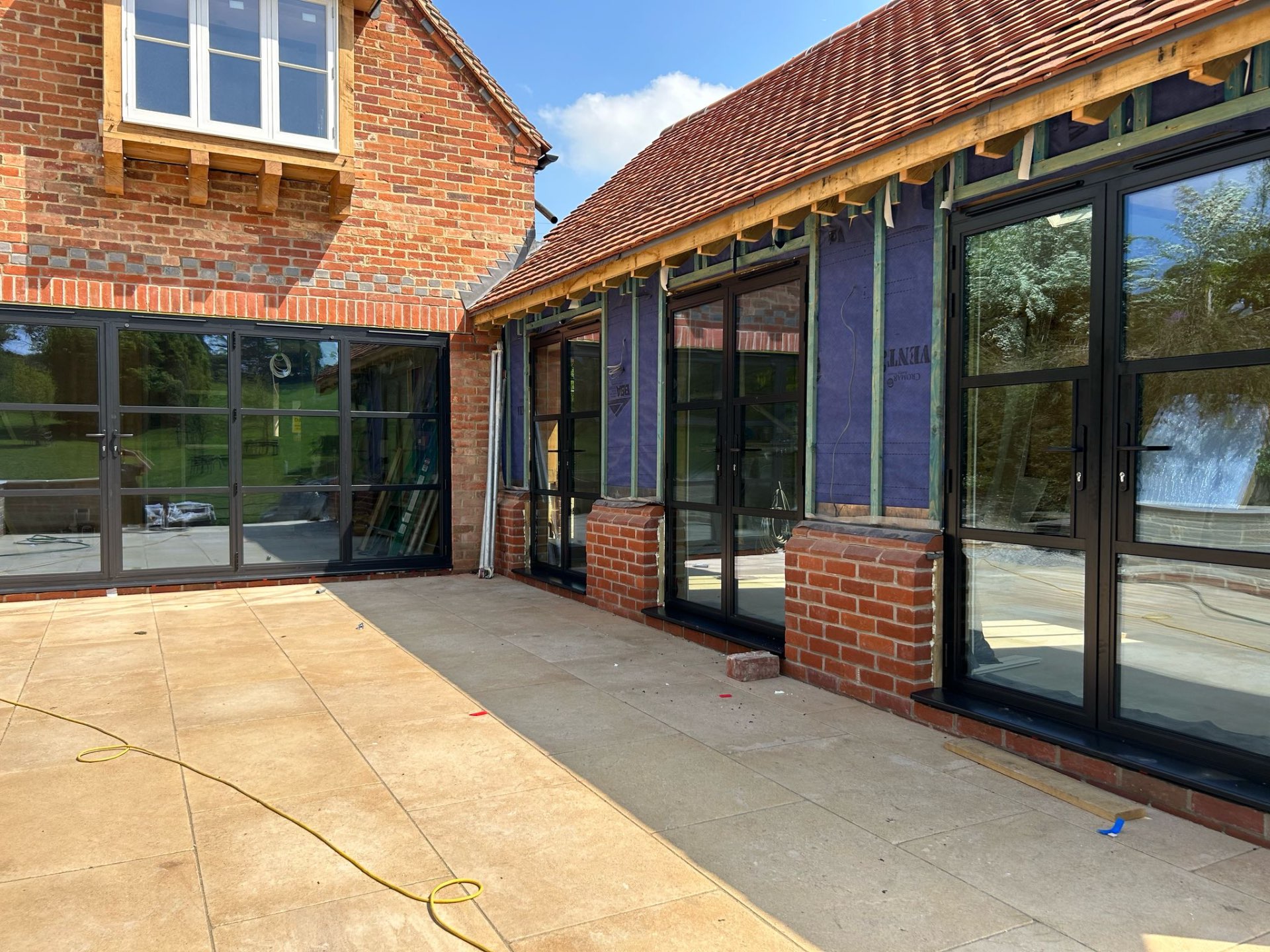 Bifolding Doors to a Barn Courtyard, installed in Cumbria, May 2026