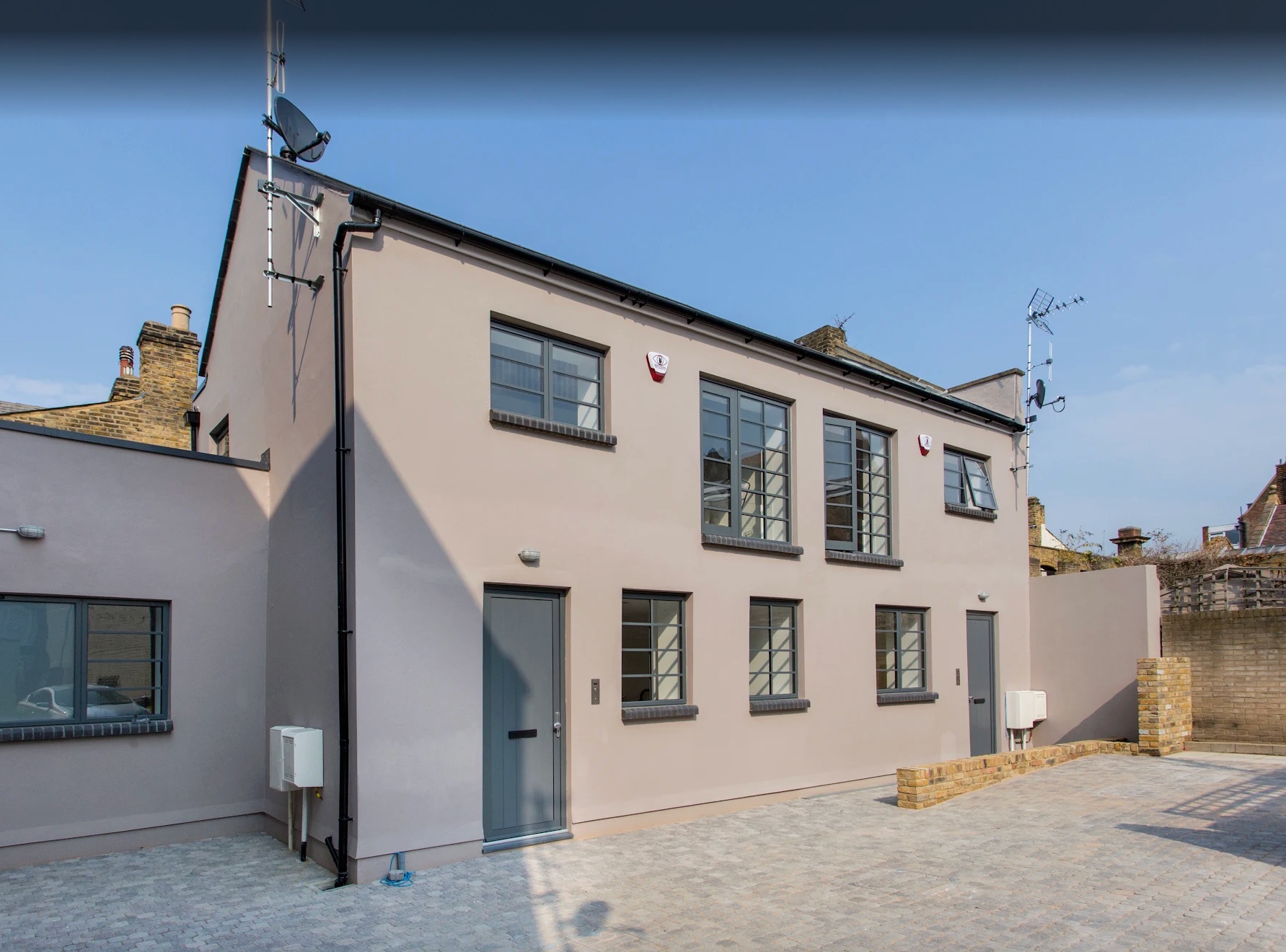 Grey Aluminium Windows and Doors, Full Elevation, installed in North West, July 2026