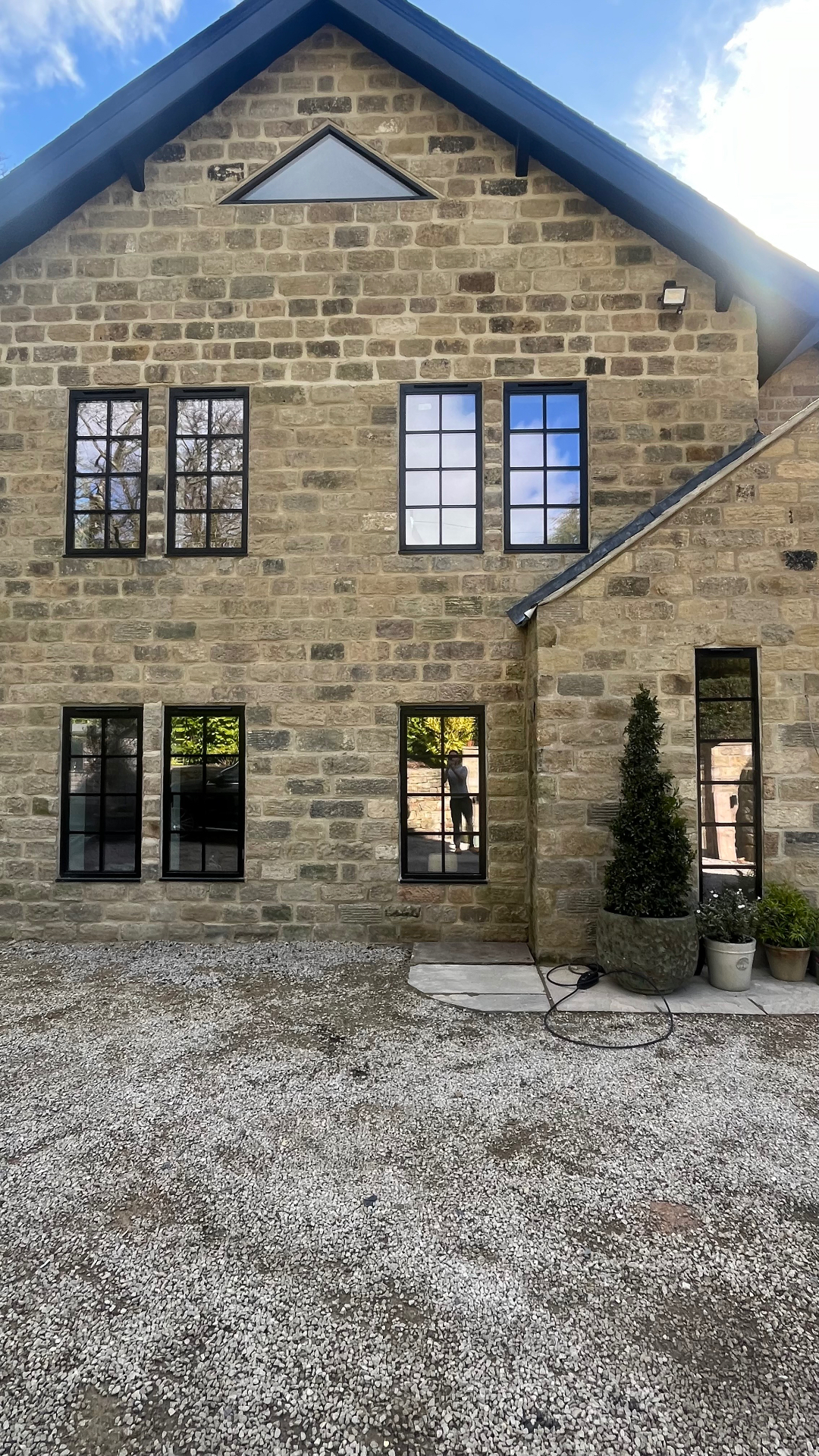 Black Heritage Windows with Georgian Bars, installed in West Yorkshire, 2025