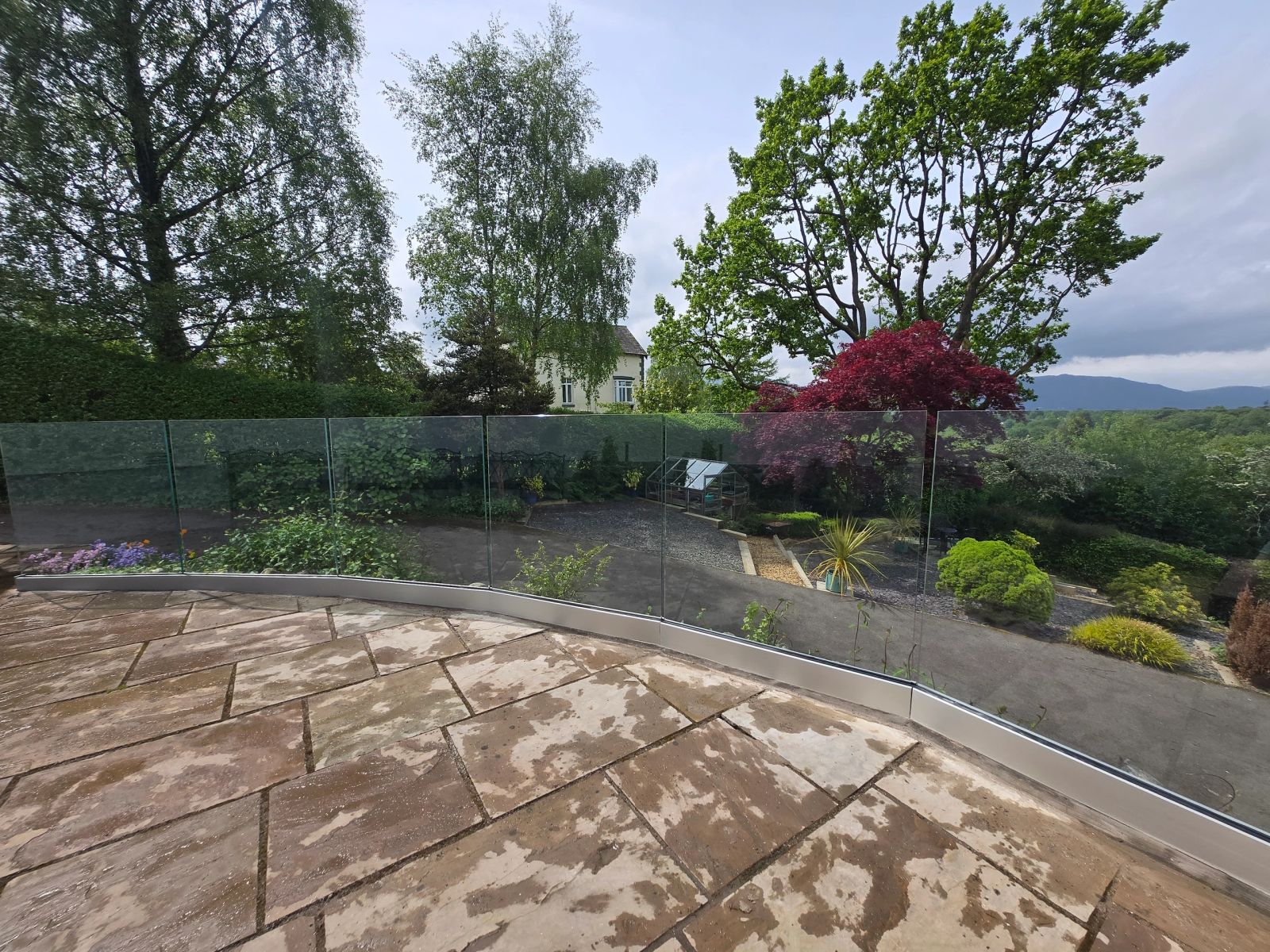 A new build with a clear distinction between glazed and solid elevations.