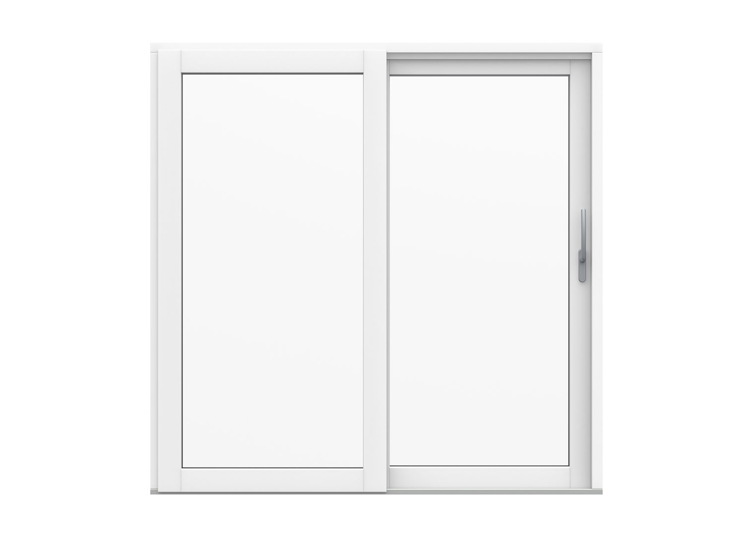 Two-panel aluclad slider with one fixed light and one sliding leaf — Nordic Aluclad Sliding Doors by Windows in the Lakes