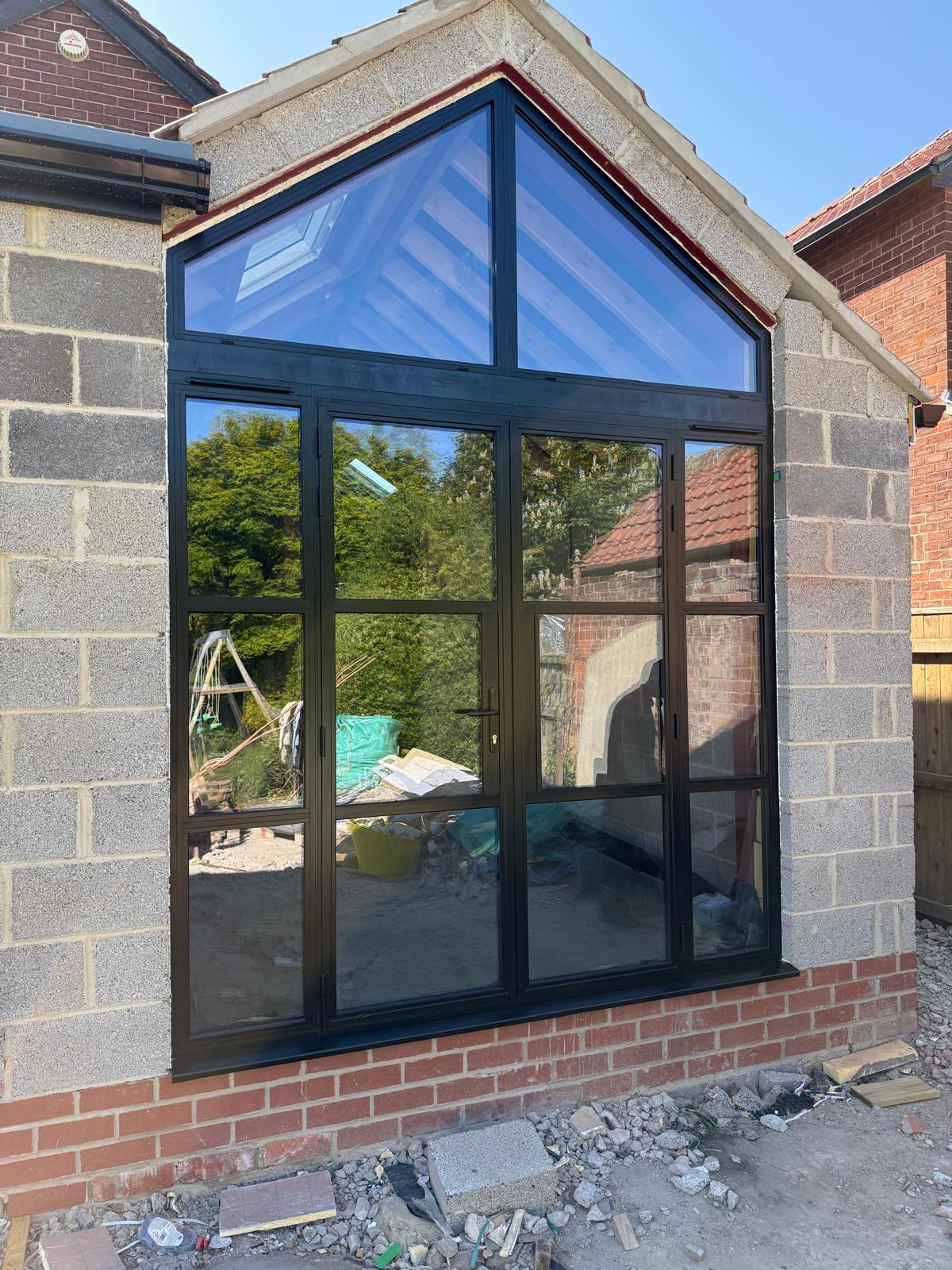Gable-End Glazing and French Doors, installed in North West, May 2026