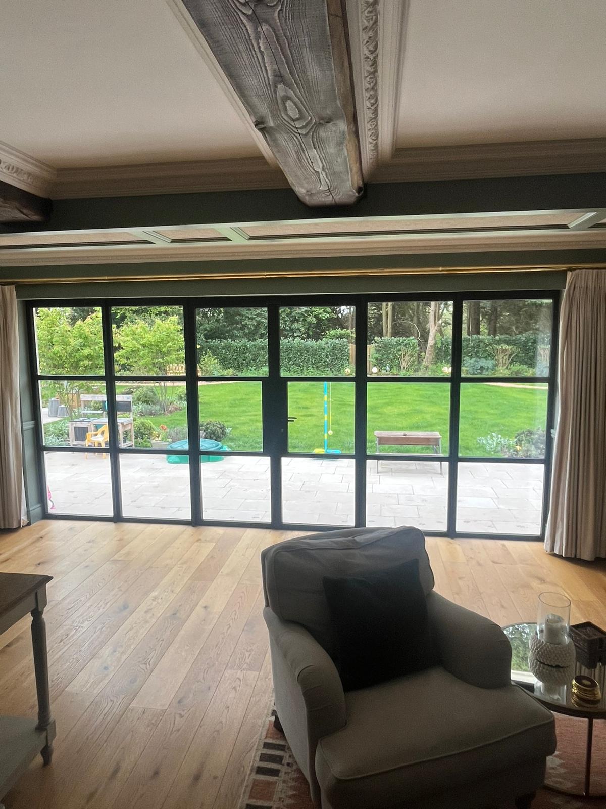 Full-Width Steel-Look Glazed Screen, installed in North West, June 2026