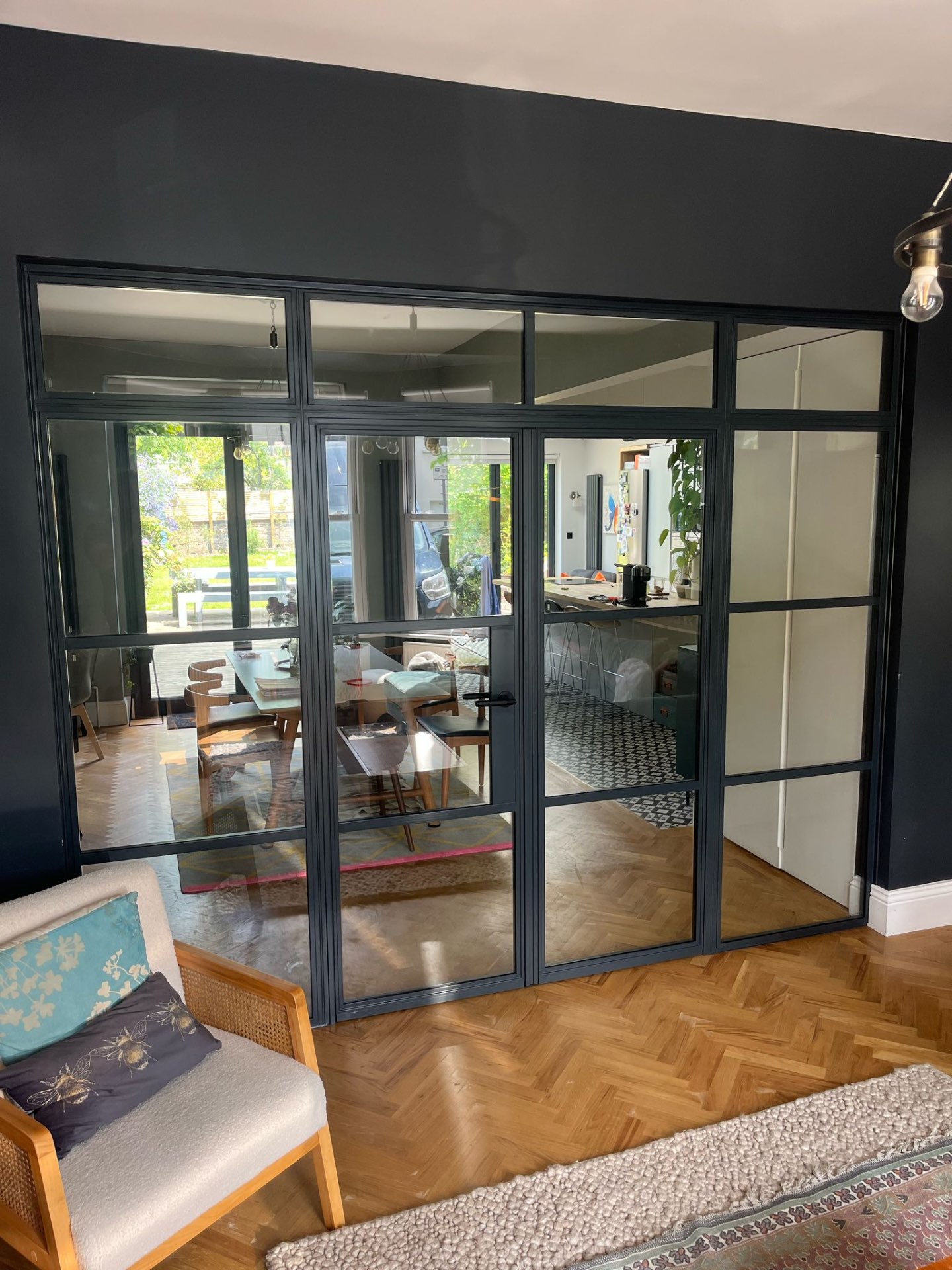 Internal Steel-Look Screen, installed in Cumbria, April 2026