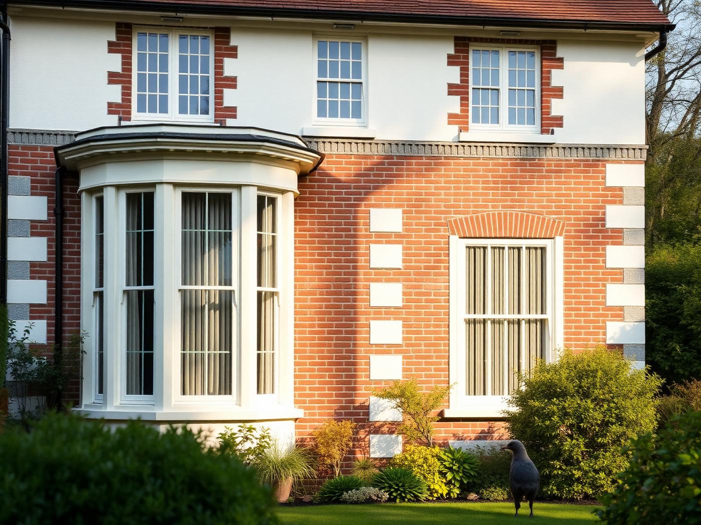 Edwardian Villa with vertical sliding sash windows
