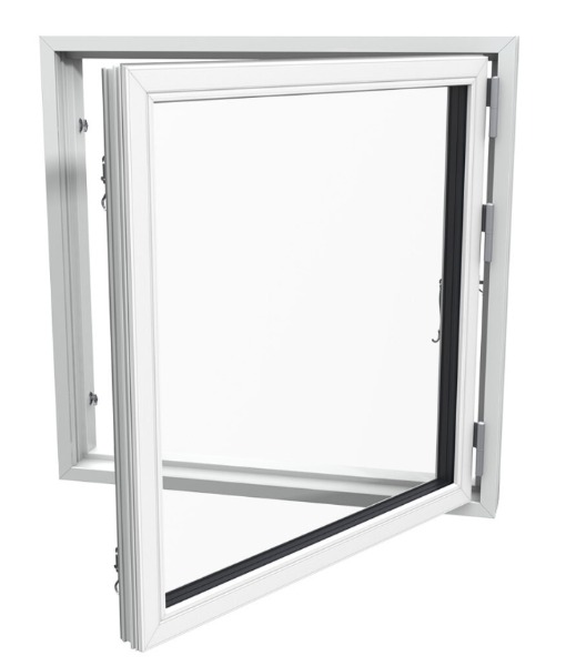 Side hung opening function — opens out to 90 degrees on butt hinges with a friction brake — Nordic Aluclad Windows by Windows in the Lakes