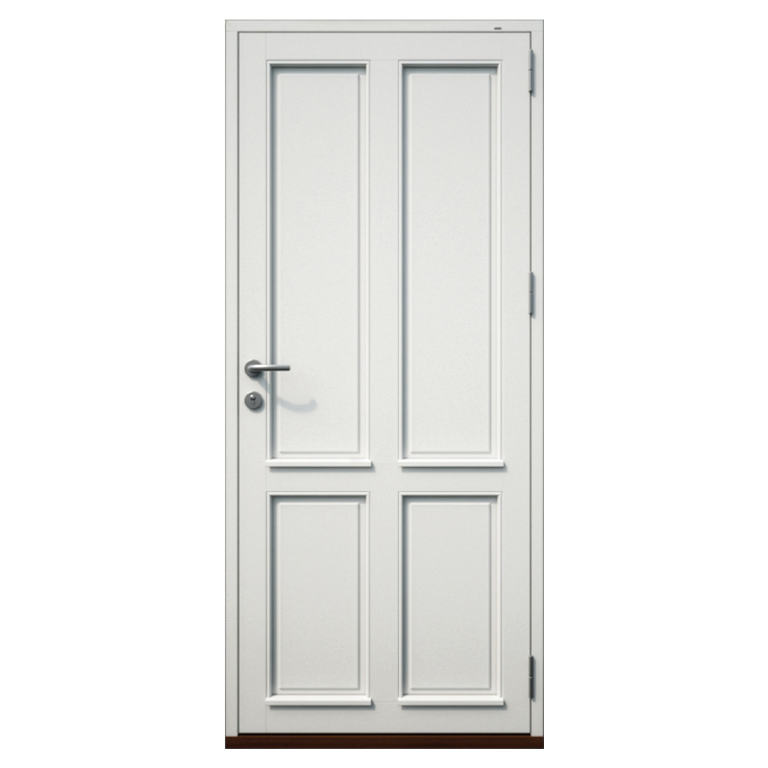Four-panel entrance door with deep bolection mouldings — Nordic Aluclad Entrance Doors by Windows in the Lakes