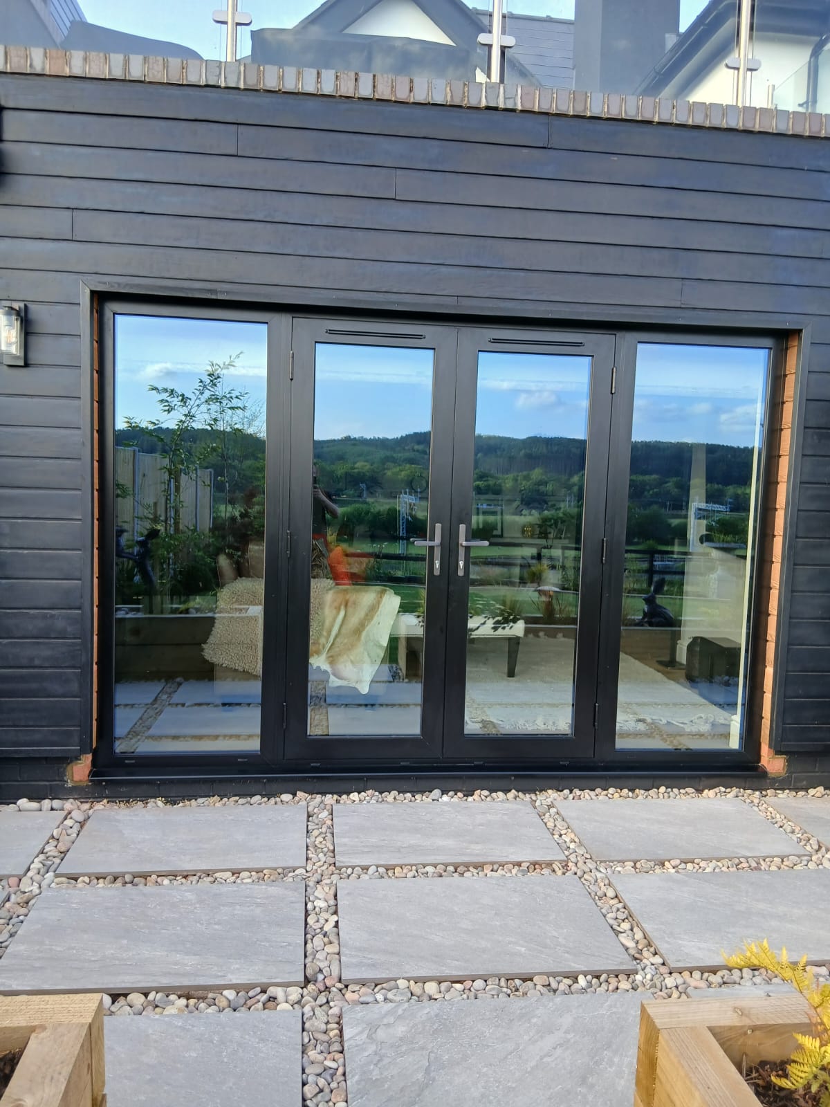 Bifolding Doors, Clad Garden Room, installed in Cumbria, April 2026
