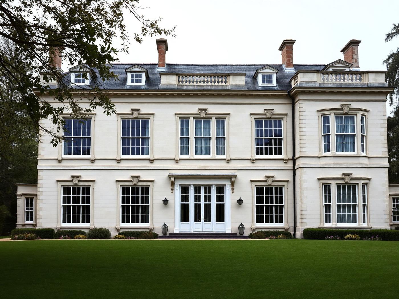 Georgian Property with vertical sliding sash windows