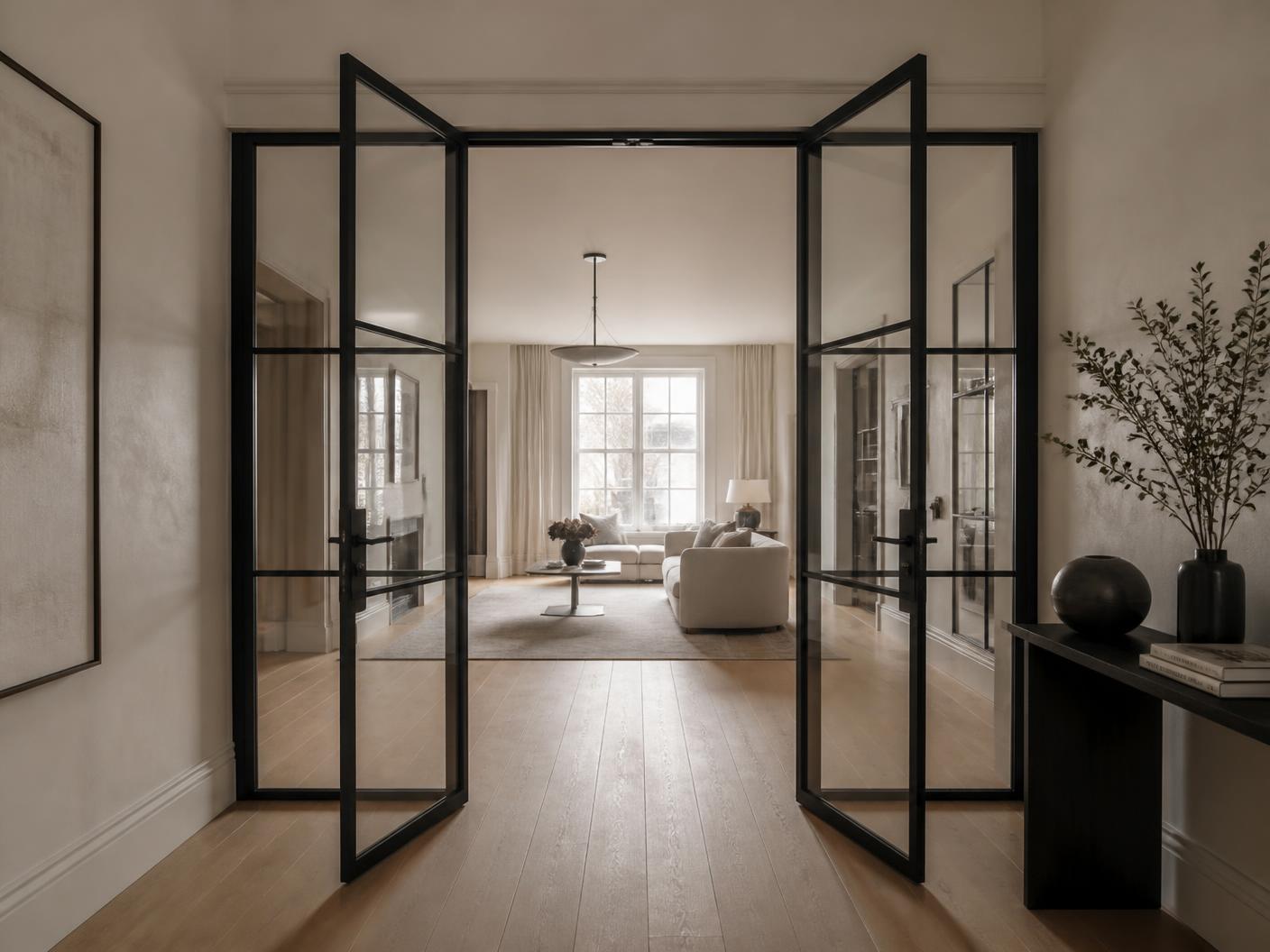 Internal Steel Double Doors